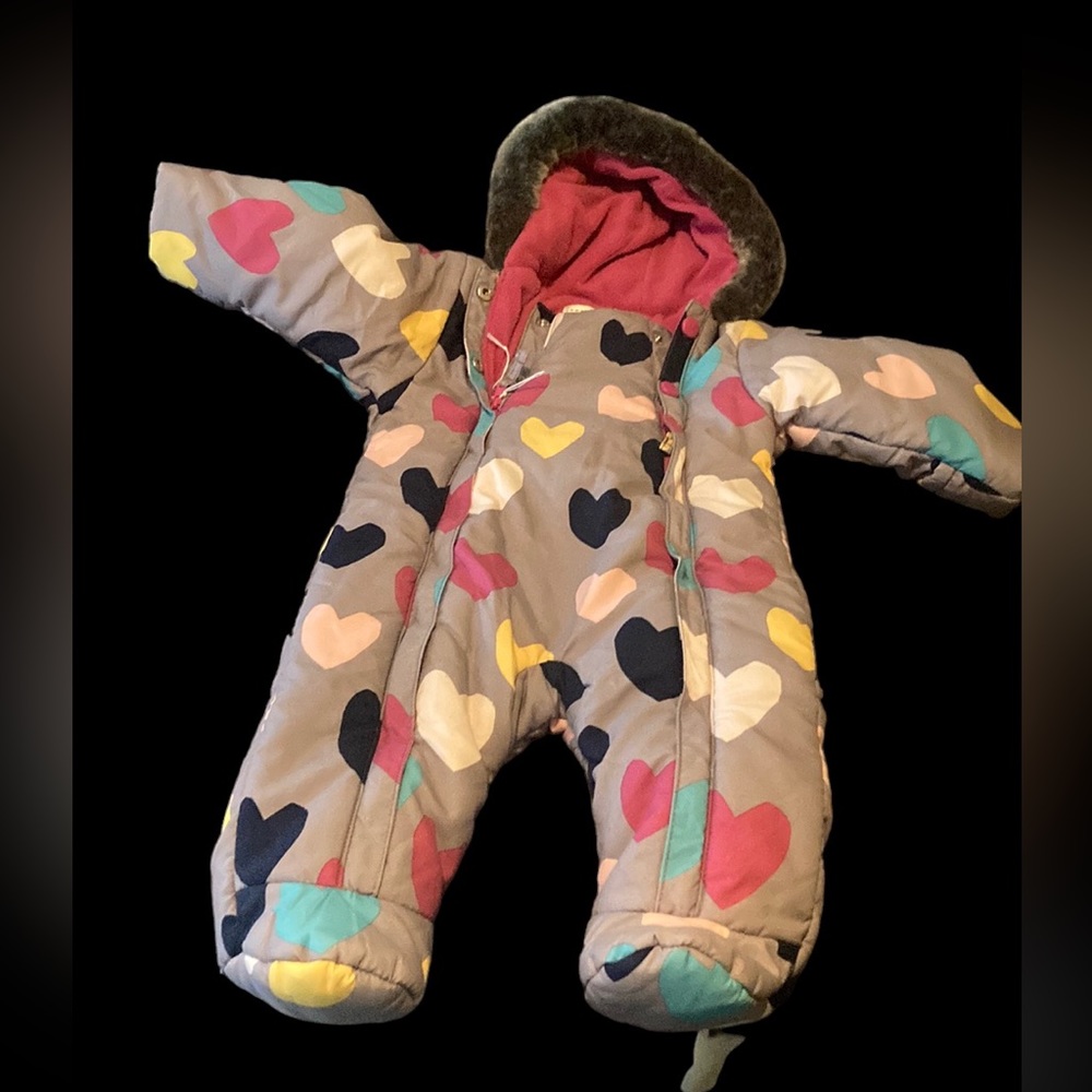 Heart snow suit